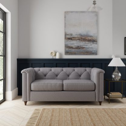 7b1879af711dc2a2b12281091d2a76b6aef2085aafbf8100b2bb6927f5b98b02.jpg An Image of Chesterfield Soft Texture 2 Seater Sofa Soft Texture Natural