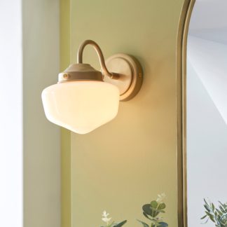 An Image of Mondez Bathroom Wall Light Satin Gold