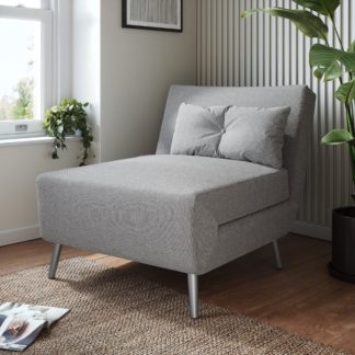 An Image of Phoebe Soft Marl Chair Bed Grey