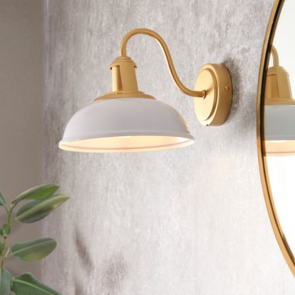 An Image of Oraya Bathroom Wall Light White