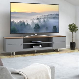 An Image of White Sands Wide TV Stand, 190cm Grey