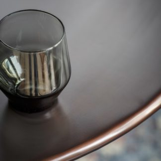 An Image of Camrose Round Dining Table Bronze