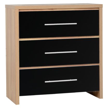 An Image of Seville 3 Drawer Chest Grey