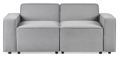 An Image of Julian Bowen Lago Modular 2 Seater Sofa - Grey