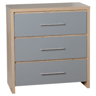 An Image of Seville 3 Drawer Chest Grey