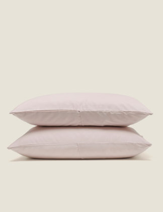 An Image of Bedfolk 2 Pack Pure Cotton Sateen Luxe Pillowcases