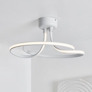 An Image of Cortez Integrated LED 2 Arm Light Fitting White