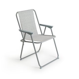 An Image of Habitat Metal Folding Picnic Chair - Stripe