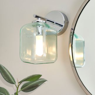 An Image of Lucia Green Bathroom Wall Light Green