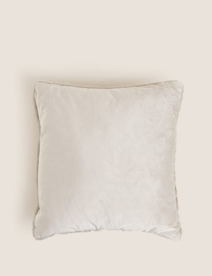 An Image of M&S Supersoft Faux Fur Cushion