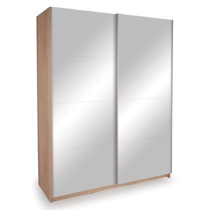 An Image of Ellum Sliding Double Wardrobe White