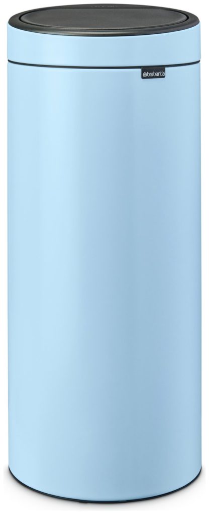 An Image of Brabanita 30 Litre Touch Bin - Dreamy Blue