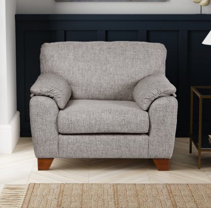 fc012ebb0e4e5218194b28ec2e24e4ccdaf6571409220c2e81b23a38a6b006f8.jpg An Image of Meyer Tonal Weave Armchair Grey