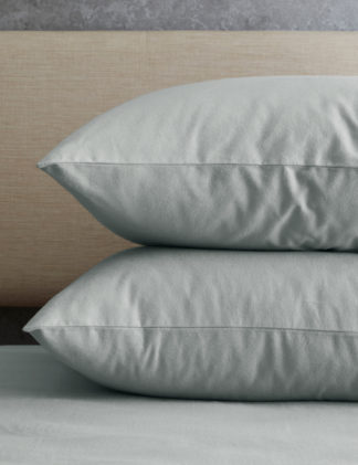 An Image of M&S 2 Pack Brushed Cotton Pillowcases