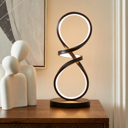 An Image of Octtava LED Table Lamp Beige
