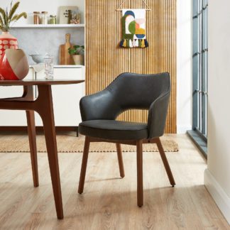 An Image of Elements Karin Chair Black PU Black