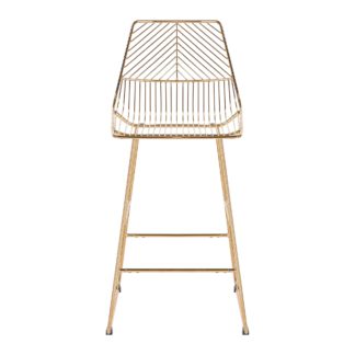 An Image of Siena Self Assembly Bar Stool Gold