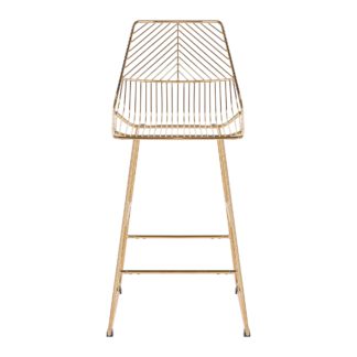 An Image of Siena Self Assembly Bar Stool Gold