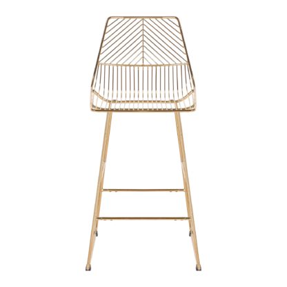 An Image of Siena Self Assembly Bar Stool Gold