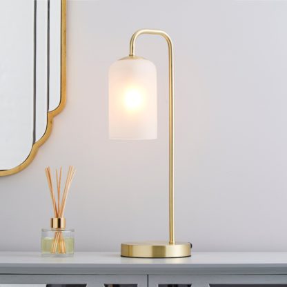 131618738e818e03e5f70a168f7fce66afaf02f08fc00d6dad6261d3d0fba779.jpg An Image of Palazzo Frosted Glass Table Lamp Gold Gold