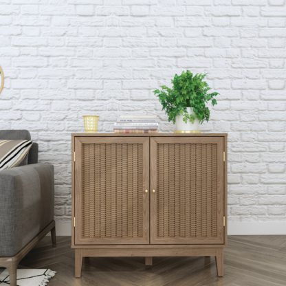 An Image of Alexander Small Sideboard Wood (Brown)