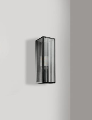 An Image of M&S Ribbed Outdoor Wall Light
