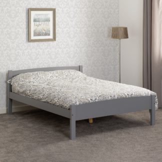 An Image of Amber Wooden Bed Grey
