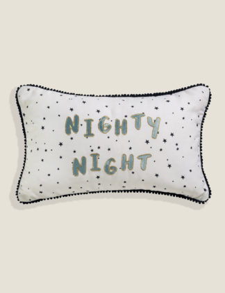 An Image of Yvonne Ellen Pure Cotton Nighty Night Kids Cushion