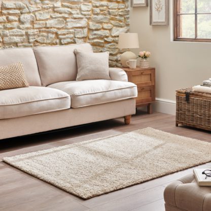 An Image of Lila Shaggy Rug Ivory