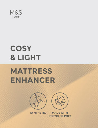 5a5989226269c1da648940c2c55ca2c175ebb77d332b8a071bc08720f1a873c6-2.jpg An Image of M&S Cosy and Light Mattress Enhancer