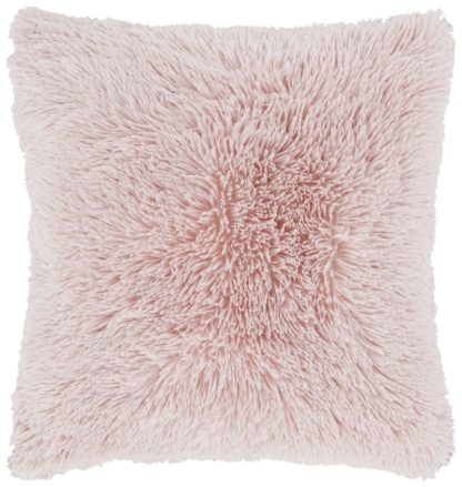 An Image of Catherine Lansfield Cuddly Cushion - Blush Pink - 45x45cm