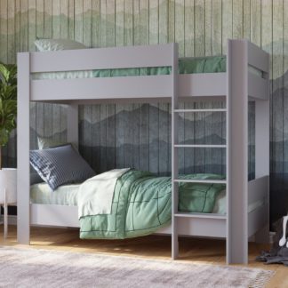 An Image of Coast Grey Wooden Bunk Bed Frame - 3ft Single