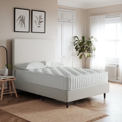 An Image of Platform Teddy Bed Base Cream