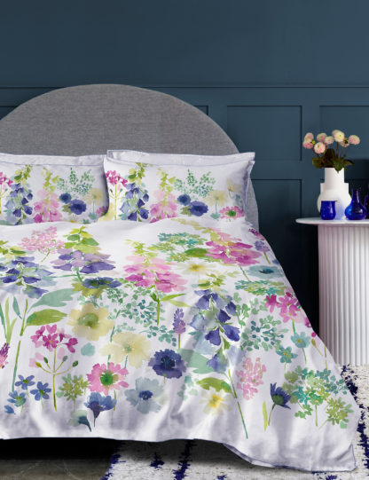 An Image of Bluebellgrey Sateen Foxglove Bedding Set