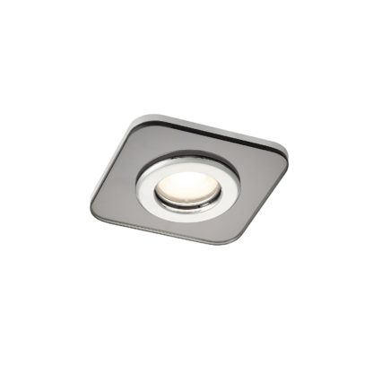 An Image of Bathstore Triotone® Round Smoked Glass Spotlight