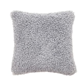 An Image of Alpaca Cushion - 43x43cm - Charcoal