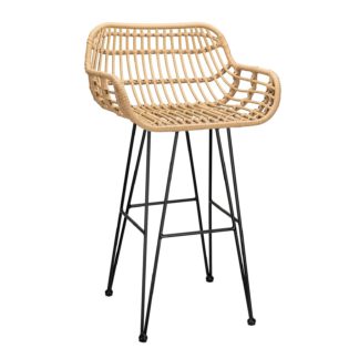 An Image of Ronnie Rattan Bar Stool - Set of 2