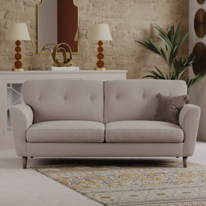 7f88d67bb2b96aad83be4c0dc1910016ca58e7393a79b62177eec99426f15ada.jpg An Image of Sven Tonal Weave 3 Seater Sofa Grey