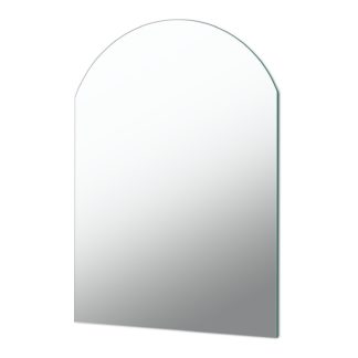 An Image of Arched Wall Mounted Bathroom Mirror - 50x79cm