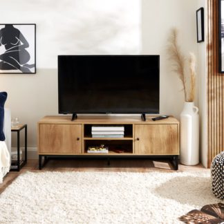 An Image of Charlie TV Unit Oak Effect Oak (Brown)