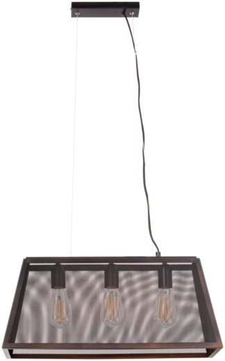 An Image of BHS Brixton Metal 3 Light LED Cluster Light - Black