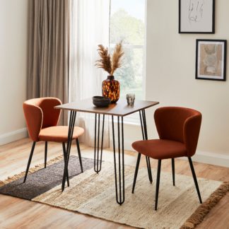 An Image of Bella Square Dining Table Wood (Brown)
