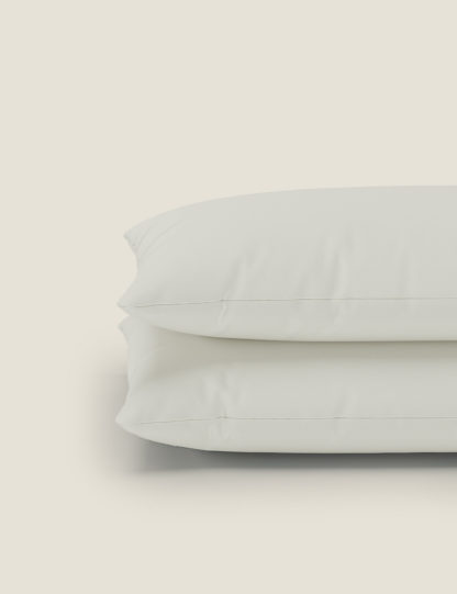 An Image of M&S 2 Pack Cotton Rich Percale Pillowcases