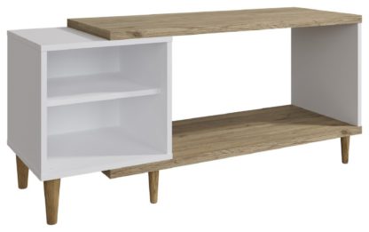 An Image of GFW Presto TV Unit - White & Oak