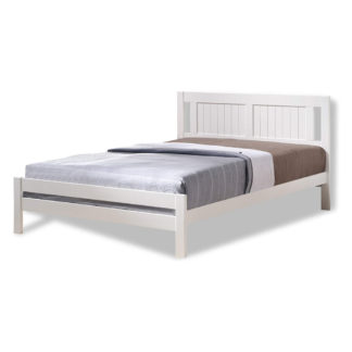 An Image of Glory White Wooden Bed Frame - 4FT Small Double