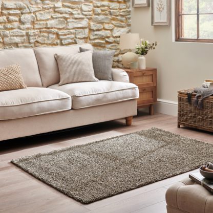 An Image of Lila Shaggy Rug Ivory