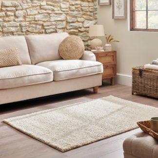 An Image of Lila Shaggy Rug Ivory