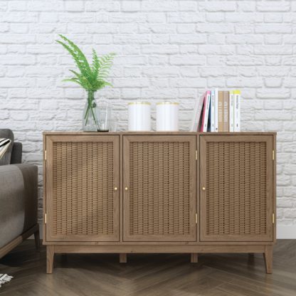 An Image of Alexander Large Sideboard Wood (Brown)