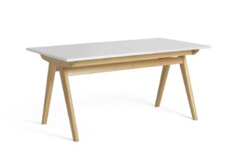 An Image of Habitat Jerry Extending 4 - 6 Seater Dining Table - White