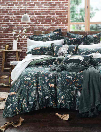 An Image of Mm Linen Sateen Briar Bedding Set